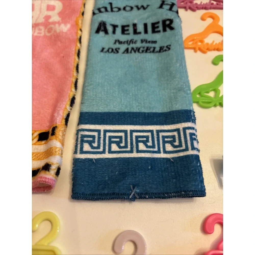 Rainbow High Accessory Lot Towels, Hangers, Makeup,‎ Computer, Phone, Ect New